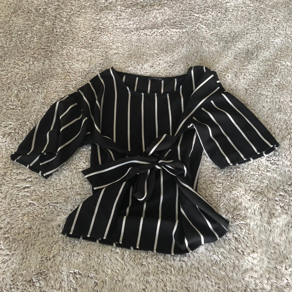 Self-Tie Tunic Top